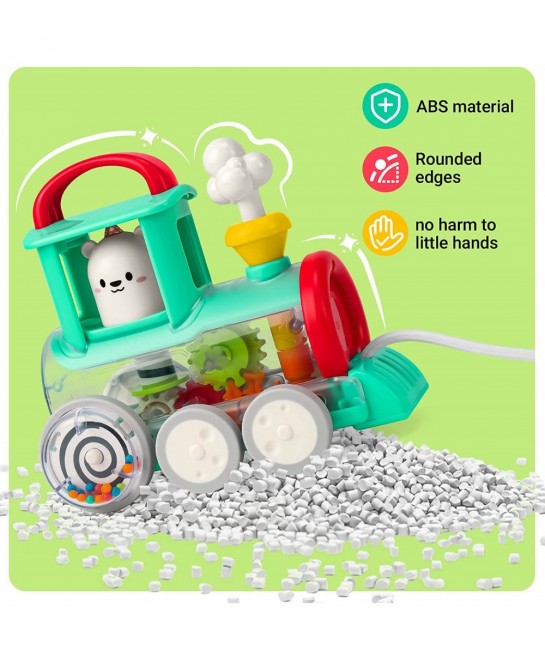 Baby Pull Toy 6 to 12 Months Toddler Pull Along Toy Train for Boys Birthday Gift Toys $23.92 Early Development & Activity Toys