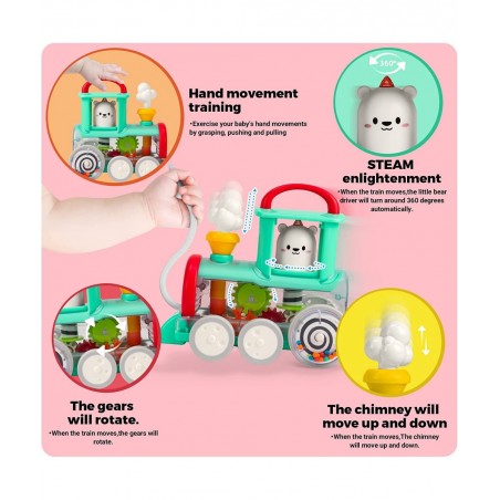 Baby Pull Toy 6 to 12 Months Toddler Pull Along Toy Train for Boys Birthday Gift Toys $23.92 Early Development & Activity Toys