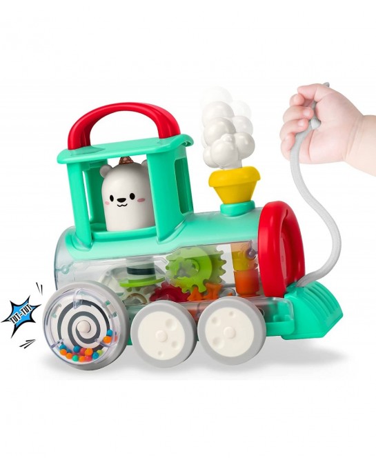 Baby Pull Toy 6 to 12 Months Toddler Pull Along Toy Train for Boys Birthday Gift Toys $23.92 Early Development & Activity Toys