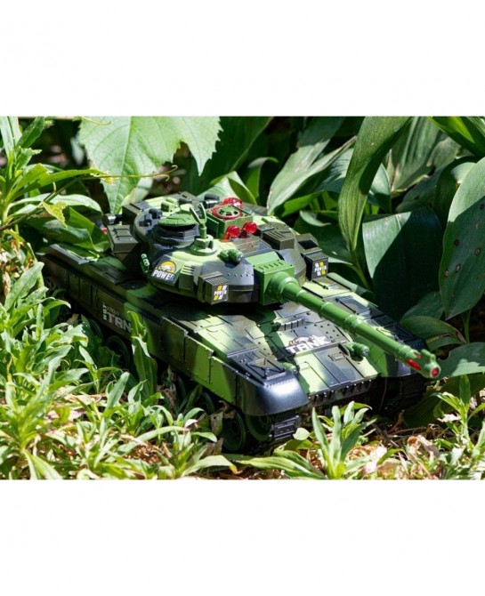 Remote Control Fighting Tanks Set 1:14 Scale Life Indicators Realistic Sounds and Lights Set of 2 RC Radio Control Gaming Mil...