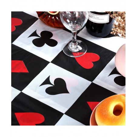 2 Pieces Casino Party Table Cover Poker Party Tablecloth for Las Vegas Theme Casino Party Decorations $16.16 Kids' Party Tabl...