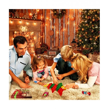 Big Pop Fidget Toys Christmas Pop Fidget Toy Pack Pop Bubble Christmas Tree Toys Pack for Kids and Adults Christmas Party Fav...