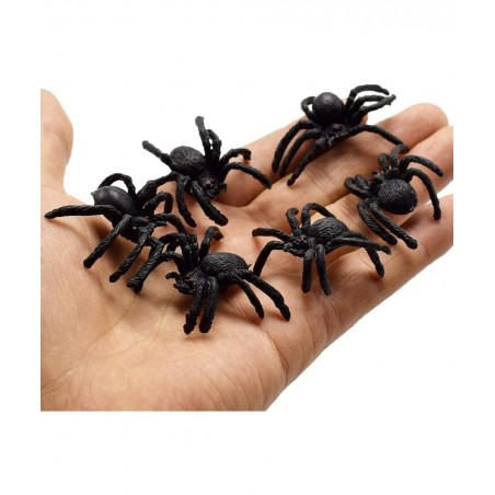 Realistic Plastic Spider Toys Halloween Prank Props Small Size Funny Halloween Decorations 30pcs $18.27 Gags & Practical Joke...