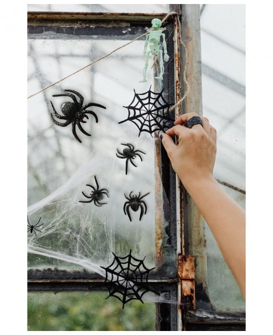 Realistic Plastic Spider Toys Halloween Prank Props Small Size Funny Halloween Decorations 30pcs $18.27 Gags & Practical Joke...