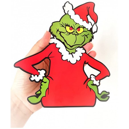 Grinch Christmas Birthday Party Decorations Red and Green Grinch Happy Birthday Banner Grinch Birthday Decor Red Green Xmas B...