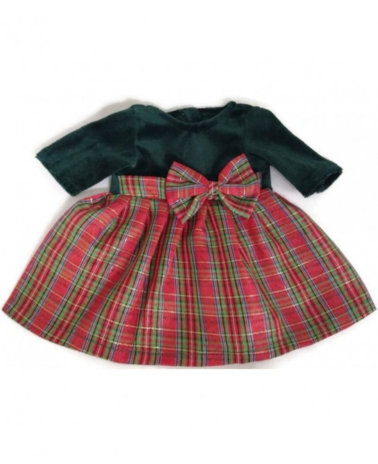 Plaid Holiday Dress & Matching Headband Doll Clothes for 15 inch Dolls $26.68 Dolls