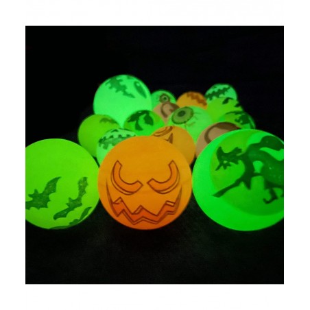 12Pcs Glow in The Dark Halloween Bouncing Balls Halloween Bouncy Balls for Kids Halloween Eyeballs 1inch Halloween Party Bags...