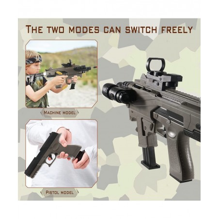 Combination Soft Bullet Toys Gun for Boys Empty Shell Ejecting Design 2 Modes Blasting Toy Foam Blaster with 30 Soft Foam Bul...