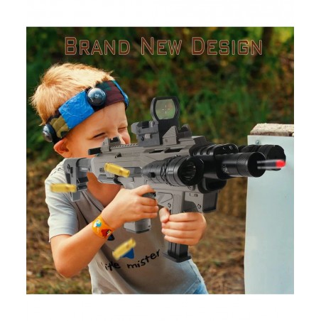 Combination Soft Bullet Toys Gun for Boys Empty Shell Ejecting Design 2 Modes Blasting Toy Foam Blaster with 30 Soft Foam Bul...