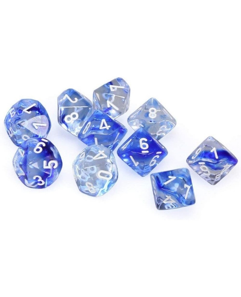 Nebula Dark Blue/White D10 Dice Set (10) $29.78 Game Accessories