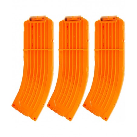 15 Darts Banana Curved Clips Soft Bullet Quick Reload Clips Compatible for Nerf Elite Magazine Toy Gun (Orange Pack of 3) $29...