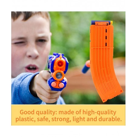 15 Darts Banana Curved Clips Soft Bullet Quick Reload Clips Compatible for Nerf Elite Magazine Toy Gun (Orange Pack of 3) $29...