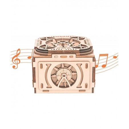 Puzzle Boxes with Hidden Compartments 3D Wooden Puzzle Music Box with Hidden Compartments Jewelry Box Mechanical Model Kits D...