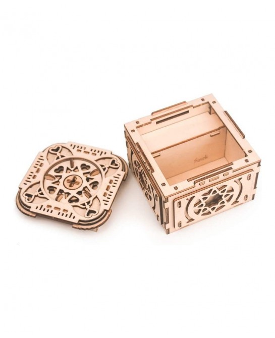 Puzzle Boxes with Hidden Compartments 3D Wooden Puzzle Music Box with Hidden Compartments Jewelry Box Mechanical Model Kits D...