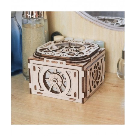 Puzzle Boxes with Hidden Compartments 3D Wooden Puzzle Music Box with Hidden Compartments Jewelry Box Mechanical Model Kits D...