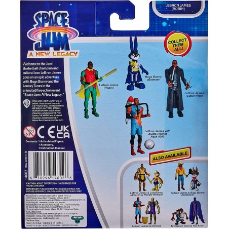 Moose Toys Space Jam: A New Legacy - Baller Action Figure - 5" Lebron James (Robin) Multicolor (14602) $17.49 Action Figures