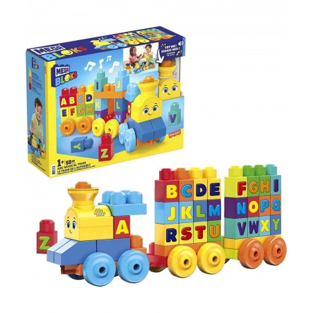 Bloks First Builders ABC Musical Train with Big Building Blocks Building Toys for Toddlers (50 Pieces) $26.61 Early Developme...