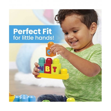 Bloks First Builders ABC Musical Train with Big Building Blocks Building Toys for Toddlers (50 Pieces) $26.61 Early Developme...
