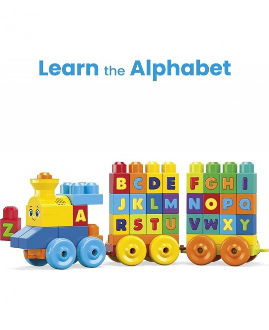 Bloks First Builders ABC Musical Train with Big Building Blocks Building Toys for Toddlers (50 Pieces) $26.61 Early Developme...