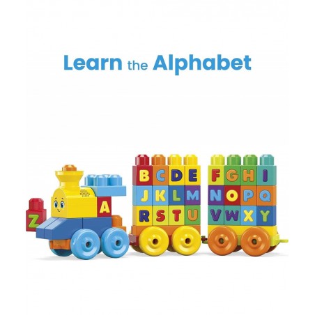 Bloks First Builders ABC Musical Train with Big Building Blocks Building Toys for Toddlers (50 Pieces) $26.61 Early Developme...