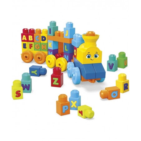 Bloks First Builders ABC Musical Train with Big Building Blocks Building Toys for Toddlers (50 Pieces) $26.61 Early Developme...