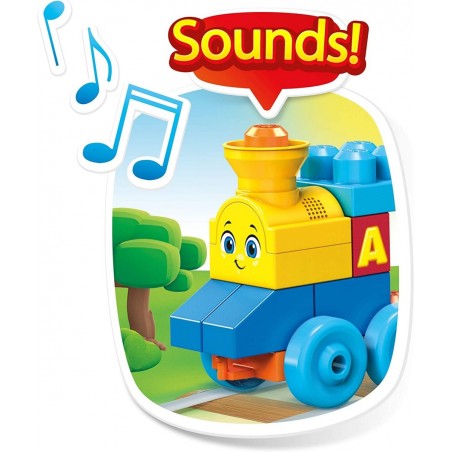 Bloks First Builders ABC Musical Train with Big Building Blocks Building Toys for Toddlers (50 Pieces) $26.61 Early Developme...
