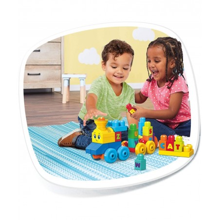 Bloks First Builders ABC Musical Train with Big Building Blocks Building Toys for Toddlers (50 Pieces) $26.61 Early Developme...
