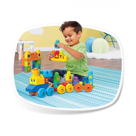 Bloks First Builders ABC Musical Train with Big Building Blocks Building Toys for Toddlers (50 Pieces) $26.61 Early Developme...