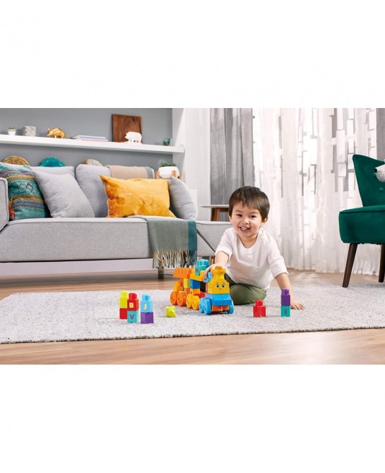 Bloks First Builders ABC Musical Train with Big Building Blocks Building Toys for Toddlers (50 Pieces) $26.61 Early Developme...