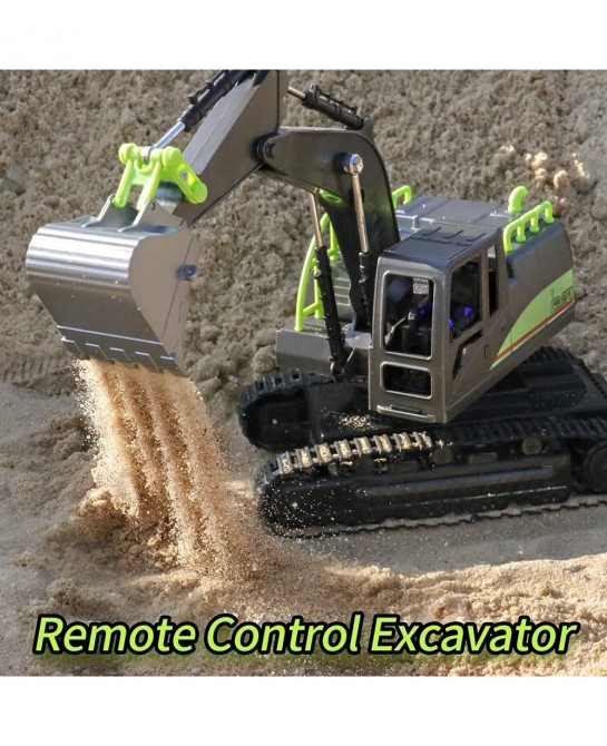 RC Excavators Toys for Boys and Kids - Best Birthday Gift Ideas for Age 4-7 8-12 Year Old Boys Remote Control Construction Ve...