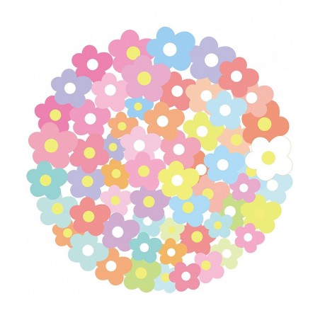60PCS Mini Flower Stickers for Scrapbooking Mini Flower Shapes Stickers for Water Bottle Kids Self-Adhesive Flower Arts Craft...