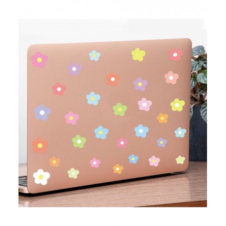 60PCS Mini Flower Stickers for Scrapbooking Mini Flower Shapes Stickers for Water Bottle Kids Self-Adhesive Flower Arts Craft...