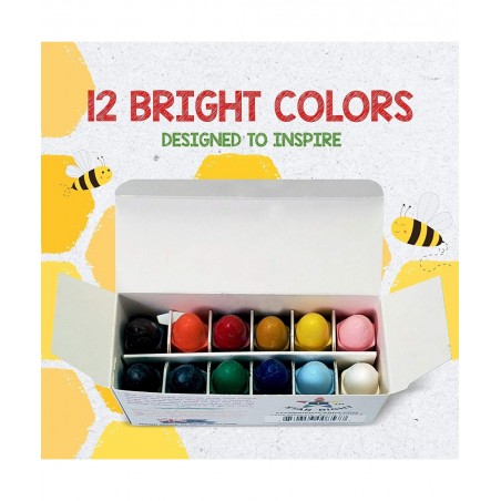 Bumble Sticks 100% Pure Beeswax Crayons Natural Handmade in New Zealand Safe for Toddlers Kids and Children for 1 Year Plus 1...