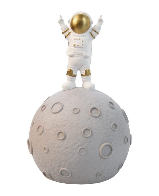 Astronaut & Planet Coin Bank Money Box Piggy Bank Home Decoration Space Theme Decoration Ornaments $35.60 Kids' Money Banks
