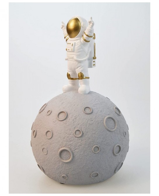 Astronaut & Planet Coin Bank Money Box Piggy Bank Home Decoration Space Theme Decoration Ornaments $35.60 Kids' Money Banks