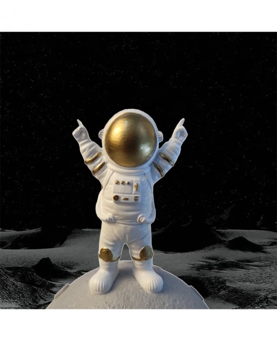 Astronaut & Planet Coin Bank Money Box Piggy Bank Home Decoration Space Theme Decoration Ornaments $35.60 Kids' Money Banks