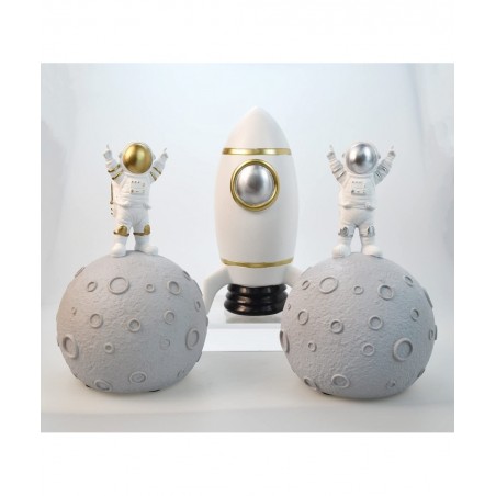Astronaut & Planet Coin Bank Money Box Piggy Bank Home Decoration Space Theme Decoration Ornaments $35.60 Kids' Money Banks