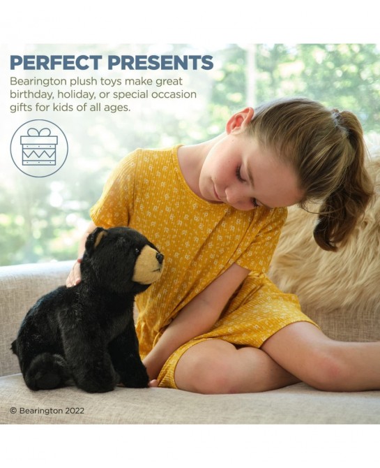 Berington Asher Plush Black Bear Stuffed Animal 13 Inches $42.32 Stuffed Animals & Teddy Bears