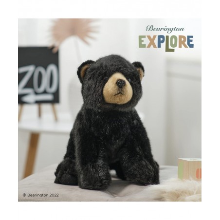 Berington Asher Plush Black Bear Stuffed Animal 13 Inches $42.32 Stuffed Animals & Teddy Bears