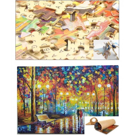 PigBangbang 20.6 X 15.1 Inch Hard Wooden in Box Famous Paintings Bright Colorful - Watches Alarm Clocks Time Counter - 500 Pi...