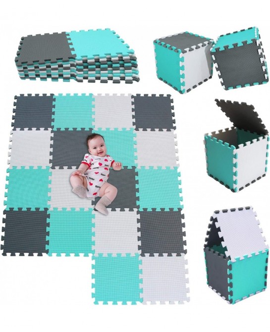 MSHEN–18PCS Foam Play Mat Tiles|Interlocking Floor Mats for Children|Multicoloured FoamMS-AHLg18 $59.01 Puzzle Play Mats