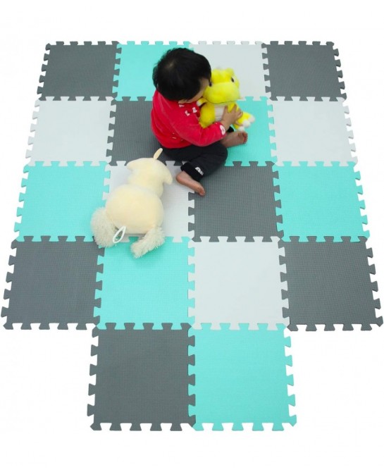MSHEN–18PCS Foam Play Mat Tiles|Interlocking Floor Mats for Children|Multicoloured FoamMS-AHLg18 $59.01 Puzzle Play Mats