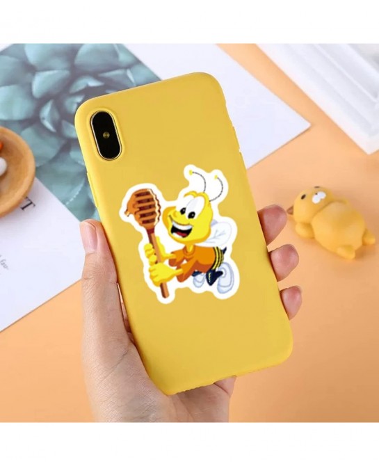 Honey Bee Stickers 101PCS Cute Yellow Cartoon Bumble Bees Animal Decals for Water Bottles Crafts Envelopes Car Scrapbook Wall...