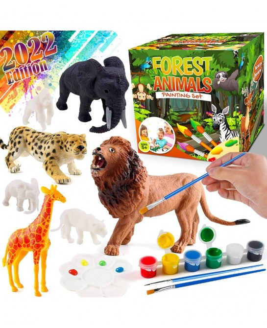 Kids Crafts and Arts Set Painting Kit - Animal Toys Art and Craft Supplies Party Favors for Boys Girls Age 4 5 6 7 Years Old ...