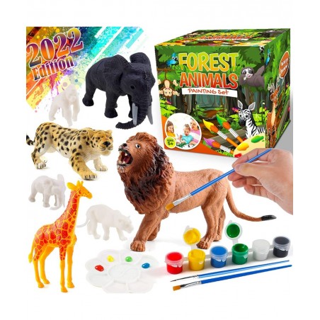 Kids Crafts and Arts Set Painting Kit - Animal Toys Art and Craft Supplies Party Favors for Boys Girls Age 4 5 6 7 Years Old ...