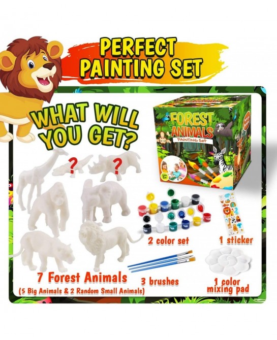 Kids Crafts and Arts Set Painting Kit - Animal Toys Art and Craft Supplies Party Favors for Boys Girls Age 4 5 6 7 Years Old ...
