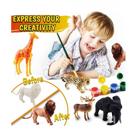 Kids Crafts and Arts Set Painting Kit - Animal Toys Art and Craft Supplies Party Favors for Boys Girls Age 4 5 6 7 Years Old ...