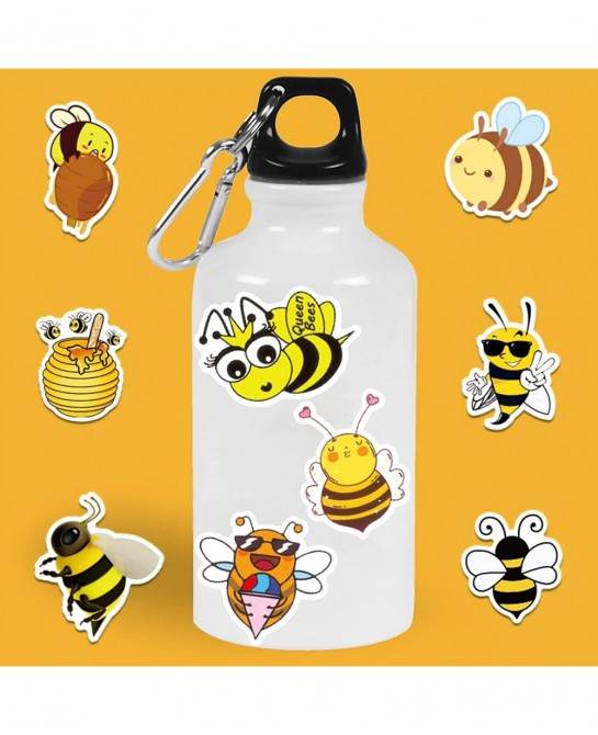Honey Bee Stickers 101PCS Cute Yellow Cartoon Bumble Bees Animal Decals for Water Bottles Crafts Envelopes Car Scrapbook Wall...