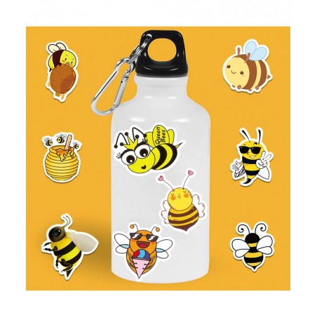 Honey Bee Stickers 101PCS Cute Yellow Cartoon Bumble Bees Animal Decals for Water Bottles Crafts Envelopes Car Scrapbook Wall...