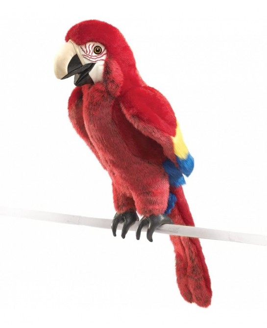 Scarlet Macaw Hand Puppet Red Blue Yellow Black 1 EA $69.85 Plush Puppets